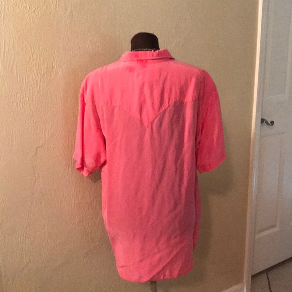 Oh so soft salmon colored button up - Picture 2 of 3